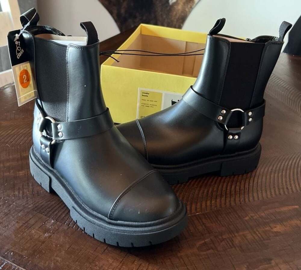 Art Class Kids' Crosby Black Harness Boots